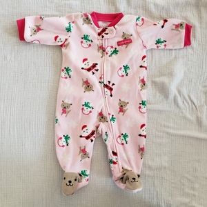 Carter's Christmas footie pajamas